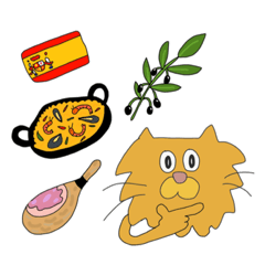 [LINEスタンプ] スペイン出身にゃんこのスペイン語講座