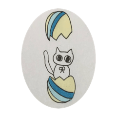 [LINEスタンプ] 自由なねこたまご