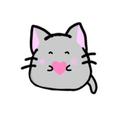 [LINEスタンプ] モチモチ( ੭ ˙ᗜ˙ )੭ネコ