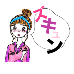 [LINEスタンプ] 生きてゆくおんなのこたちの日常2