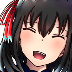 [LINEスタンプ] 黒髪ちゃんのスタンプ