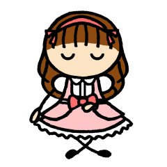 [LINEスタンプ] 甘ロリータファッションの女の子2