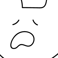 [LINEスタンプ] 泣き顔クマ