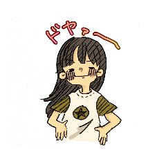 [LINEスタンプ] おんなのこと、きつね