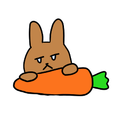 [LINEスタンプ] やさぐれうさぎのうさきち