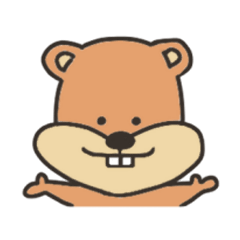 [LINEスタンプ] でっぱちゃんずシリーズ！ -くま-