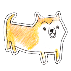 [LINEスタンプ] 柴犬 手書きスタンプ