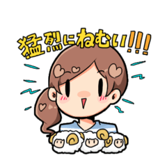 [LINEスタンプ] ゆるかわ元気な女の子スタンプ