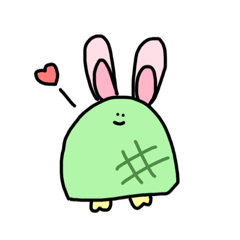 [LINEスタンプ] 今日も今日とてかめうさぎ