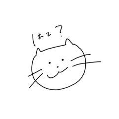 [LINEスタンプ] 同じ顔のネコ