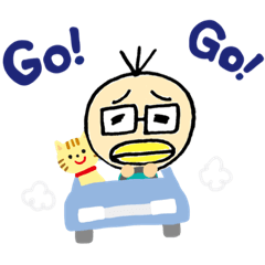 [LINEスタンプ] イモムシの三本毛さん①