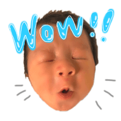[LINEスタンプ] あおば生後0ヶ月すたんぷ