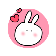 [LINEスタンプ] たいてい白いうさぎなスタンプ
