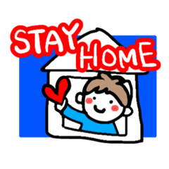 [LINEスタンプ] ステイホーム中の男の子スタンプ
