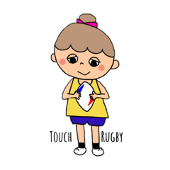 [LINEスタンプ] touch(girl)
