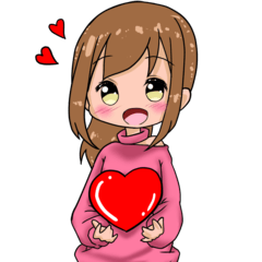 [LINEスタンプ] ポニテ女子スタンプ