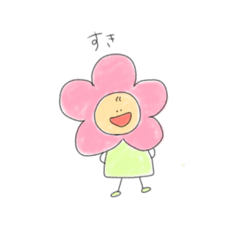 [LINEスタンプ] 色鉛筆の落書きの子。