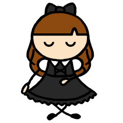 [LINEスタンプ] ゴシックロリータファッションの女の子2