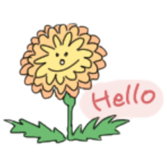 [LINEスタンプ] にこにこの花たちだよー