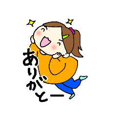 [LINEスタンプ] ちび女子の日常