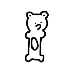 [LINEスタンプ] びよーんくまさん