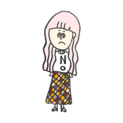 [LINEスタンプ] ピンクちゃんの敬語