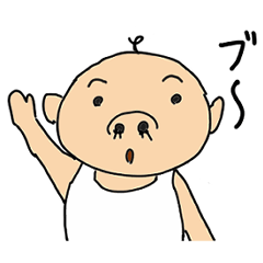 [LINEスタンプ] 鼻毛ブーおじさん