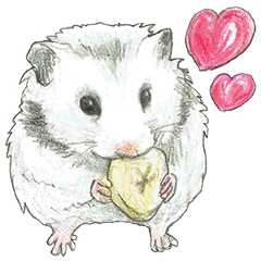 [LINEスタンプ] ハムスターまりものもふもふスタンプ！