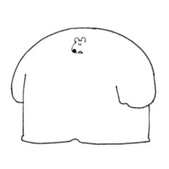 [LINEスタンプ] 巨体しろくまくん