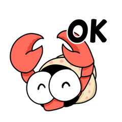 [LINEスタンプ] ざりがにくん