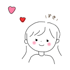 [LINEスタンプ] 優しいおんなのこ