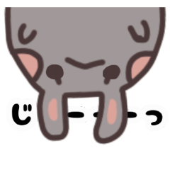 [LINEスタンプ] 黒白うさこ
