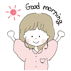 [LINEスタンプ] ほんわか、ゆるかわの女の子スタンプ