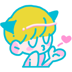 [LINEスタンプ] コポくんとねこのポニミコ