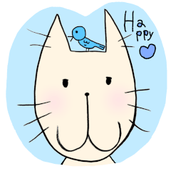 [LINEスタンプ] ゆらねこS with bird