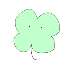 [LINEスタンプ] 使うことの無い四葉ちゃん