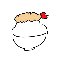 [LINEスタンプ] 落書きのような食べ物のスタンプ