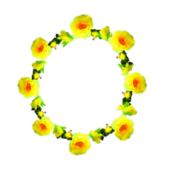 [LINEスタンプ] 黄色の牡丹の花 スタンプ 3