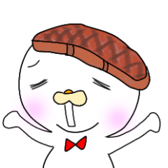 [LINEスタンプ] 「お肉ちゃん」しんぷるスタンプ