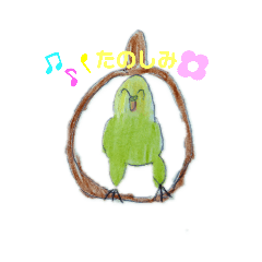 [LINEスタンプ] 手描きインコスタンプ2