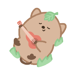 [LINEスタンプ] クオカは幸せだ。