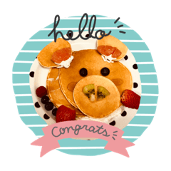 [LINEスタンプ] パンケーキ家族