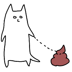 [LINEスタンプ] 白目むいてるねこ