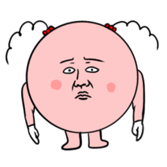 [LINEスタンプ] 顔面まんじゅうちゃん