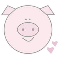 [LINEスタンプ] カラフルピッグ