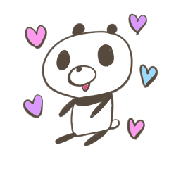 [LINEスタンプ] 生活するパンダさん