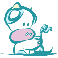 [LINEスタンプ] どんなときもうしくん