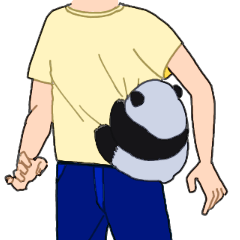 [LINEスタンプ] パンダのいる生活