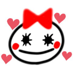 [LINEスタンプ] 小さい時に描いた女の子 part2