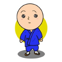 [LINEスタンプ] 作務衣坊主